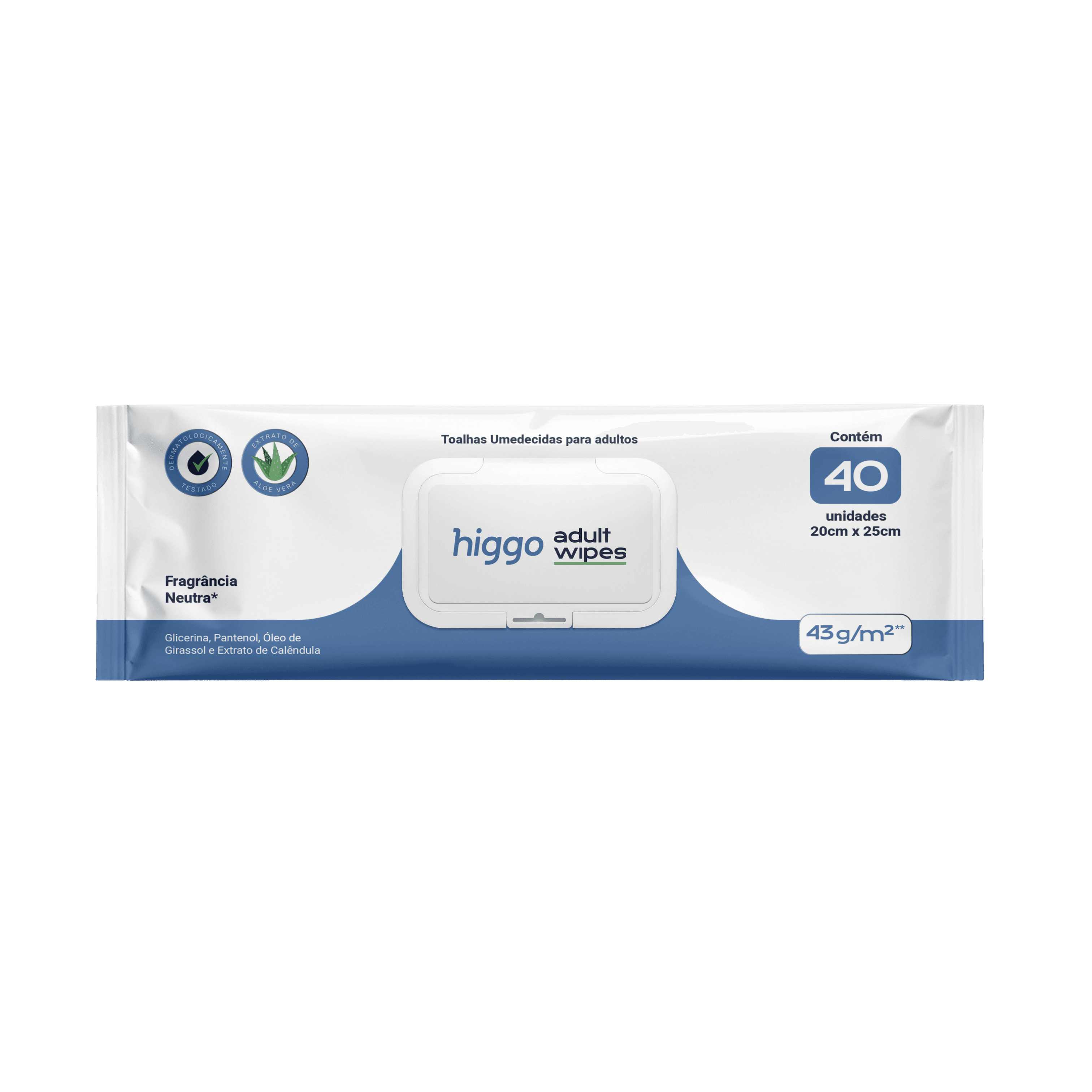 Higgo Adult Wipes — Toalhas Umedecidas para Adultos