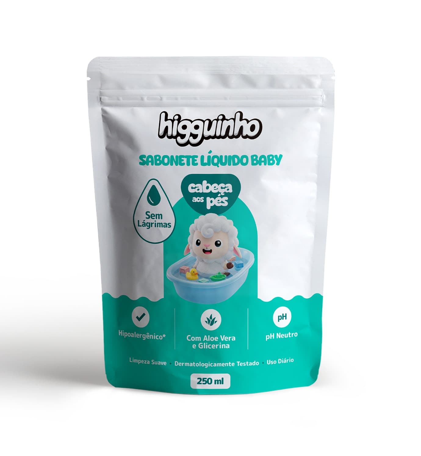 Higguinho Refil Sabonete Líquido — Da Cabeça aos Pés · 250 ml