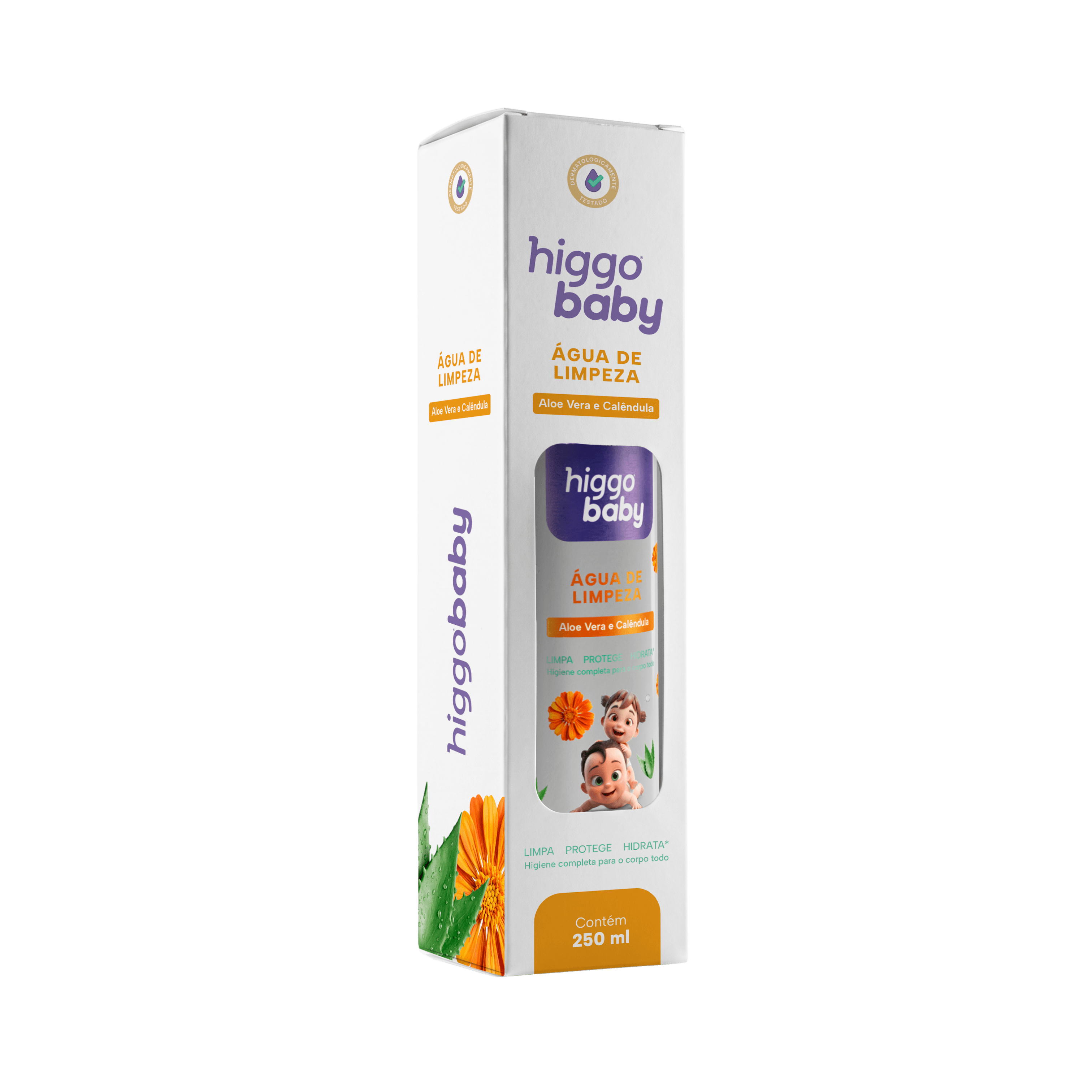 Higgo Baby Água de Limpeza — Aloe Vera e Calêndula · 250 ml