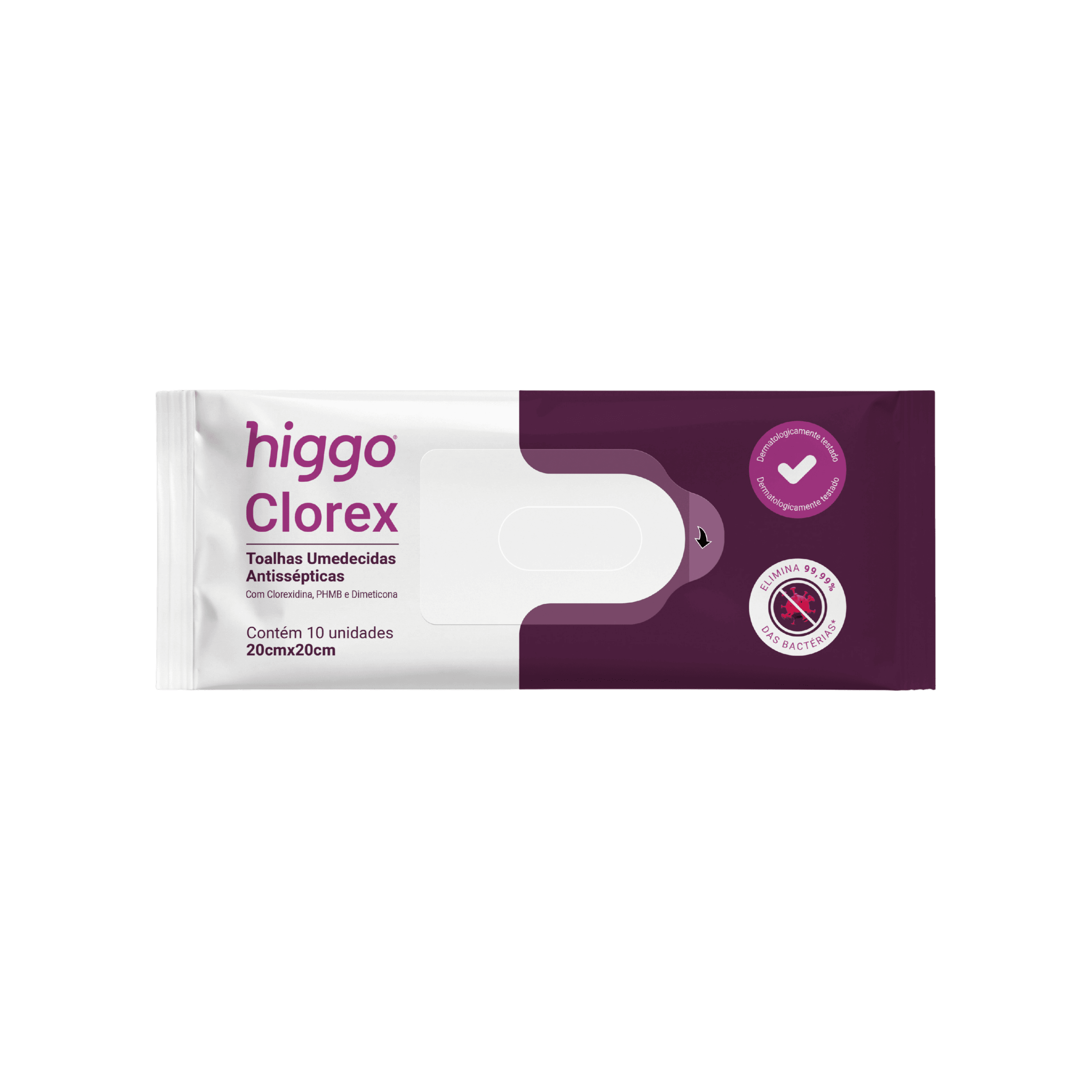 Higgo Clorex — Toalhas Umedecidas Antissépticas